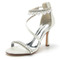 Chaussures de mariage Stiletto sandales en strass chaussures de mariée princesse chaussures de mariage en soie - Page 12