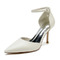 Mariage blanc talons hauts chaussures de mariage en satin de soie - Page 7