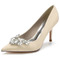 Pointu carré boucle strass talons aiguilles mariage talons hauts chaussures de banquet - Page 13