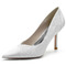 Chaussures de mariage en dentelle blanche chaussures de mariage avec strass chaussures de demoiselle d'honneur strass stiletto pour femmes