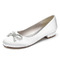 Chaussures de mariage plates boucle strass blanc chaussures de mariage en satin - Page 4