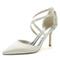 Chaussures de mariage en satin aiguille Chaussures de mariage de grande taille Robe de banquet Chaussures simples - Page 11