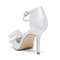 Noeud en satin avec talons aiguilles chaussures de princesse chaussures de mariage - Page 4