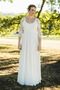 Robe de mariée Dentelle Zip De plein air Empire Col U Profond Empire - Page 1