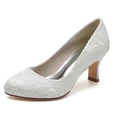 Chaussures de mariage en dentelle blanc talons hauts plate-forme sandales chaussures de banquet chaussures de mariée