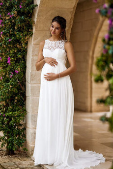 Robe de mariée Empire Printemps Empire Sommaire Maternité Lacez vers le haut