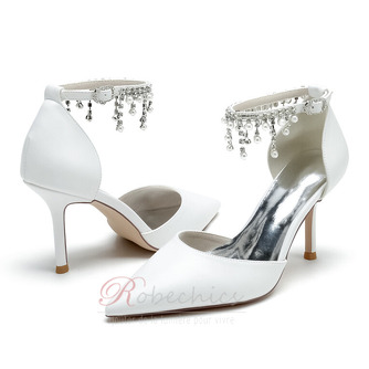 Chaussures de mariage pour femmes en cristal paillettes chaussures de mariée mariage talons hauts - Page 2