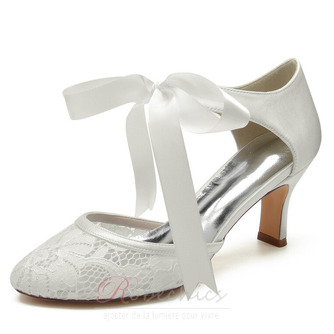 Bottes pour femmes rouges chaussures de mariage talons aiguilles en dentelle - Page 9