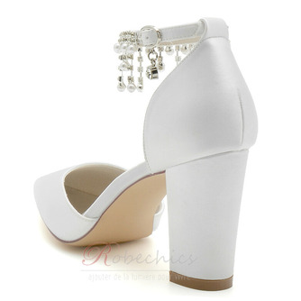 Pointu strass chaussures femmes mariage talons aiguilles chaussures de demoiselle d'honneur - Page 2