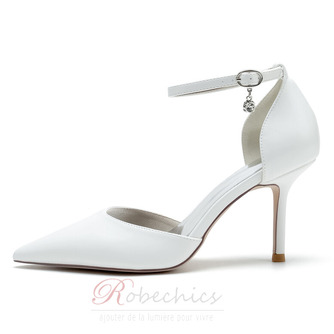 Mariage blanc talons hauts chaussures de mariage en satin de soie - Page 3