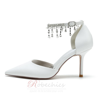 Chaussures de mariage pour femmes en cristal paillettes chaussures de mariée mariage talons hauts - Page 3