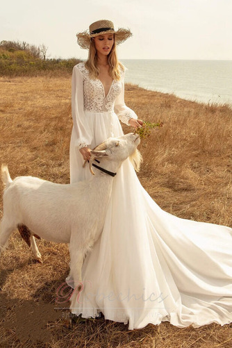 Robe de mariée Tulle Naturel taille a ligne Manche Aérienne Plage - Page 3