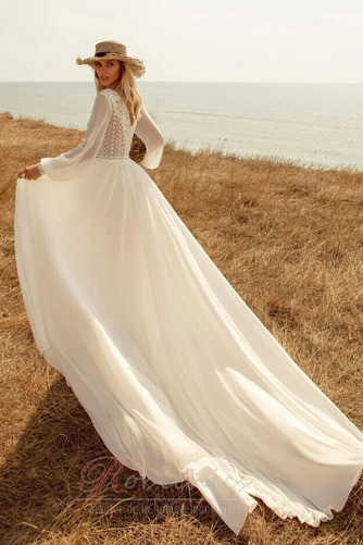 Robe de mariée Tulle Naturel taille a ligne Manche Aérienne Plage - Page 2