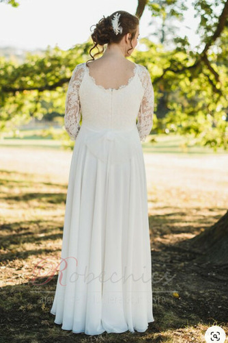 Robe de mariée Dentelle Zip De plein air Empire Col U Profond Empire - Page 2