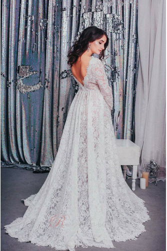 Robe de mariée Dos nu Epurée Longue taille haut Maternité Manche Aérienne - Page 2