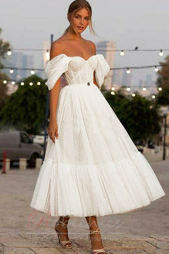 Robe de mariée Épaule Dégagée Sans Manches Tulle Chic Triangle Inversé - Page 2