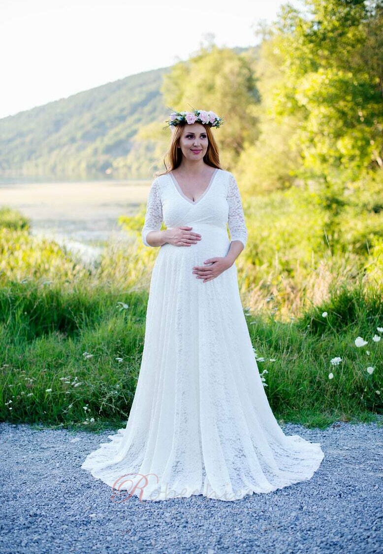 Robes De Mariée Pour Femmes Enceintes: Les Plus Beaux Modèles De 2021 ...